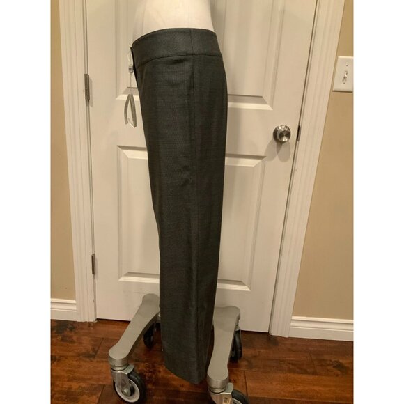 Armani Collezioni Black Silver Wool Micro Dot Wool Trousers NWT $555 Size 10 46 - Picture 6 of 9